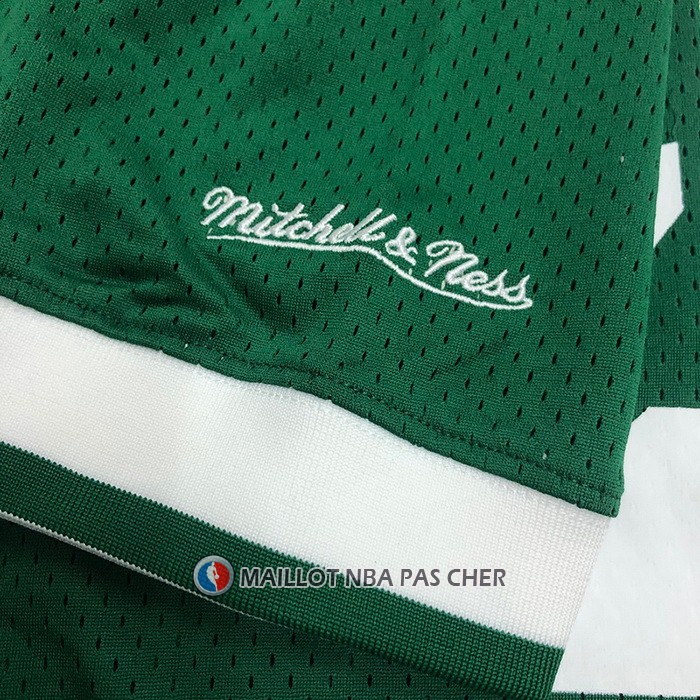 Maillot Manche Courte Boston Celtics Larry Bird NO 33 Vert